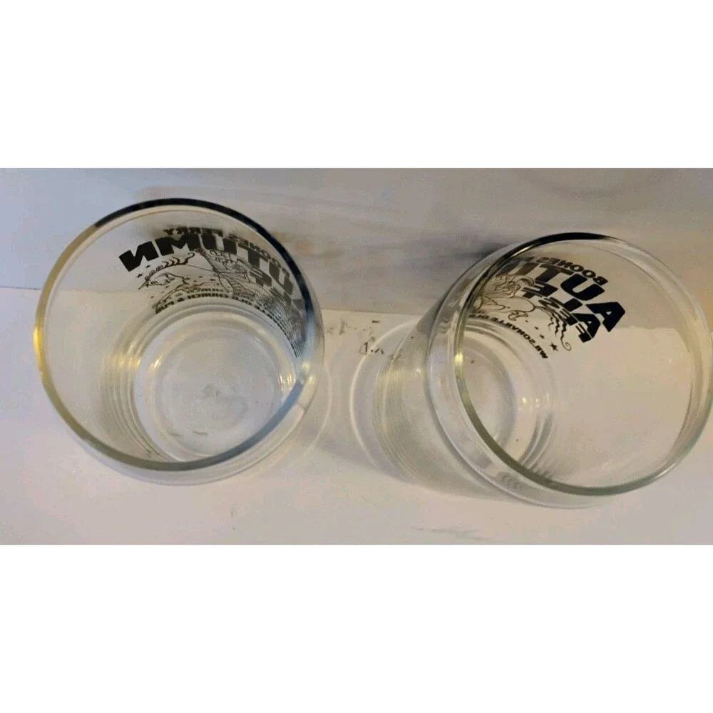 Set of 2 McMenamins Boones Ferry Autumn Ale Fest Can Glasses Wilsonville OR